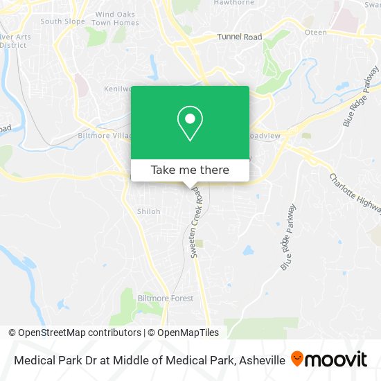 Medical Park Dr at Middle of Medical Park map