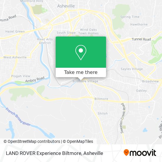 Mapa de LAND ROVER Experience Biltmore