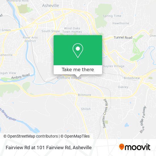 Mapa de Fairview Rd at 101 Fairview Rd