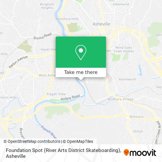Foundation Spot (River Arts District Skateboarding) map