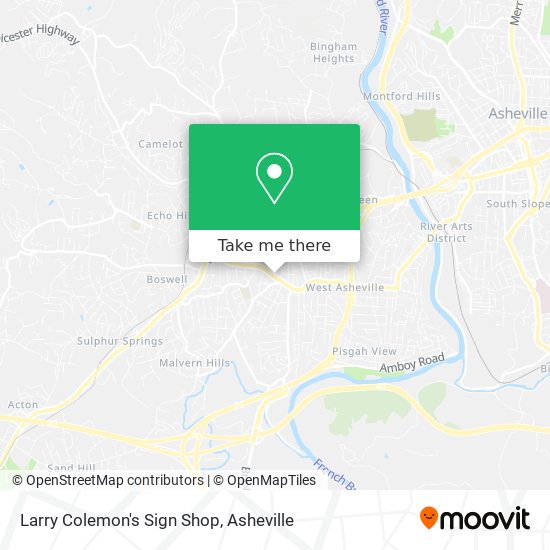 Larry Colemon's Sign Shop map