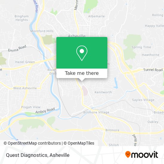 Quest Diagnostics map