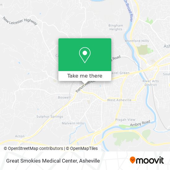 Great Smokies Medical Center map