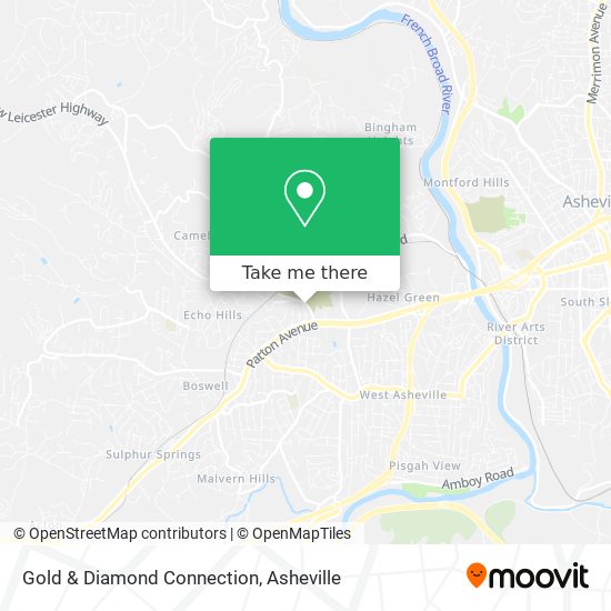 Gold & Diamond Connection map