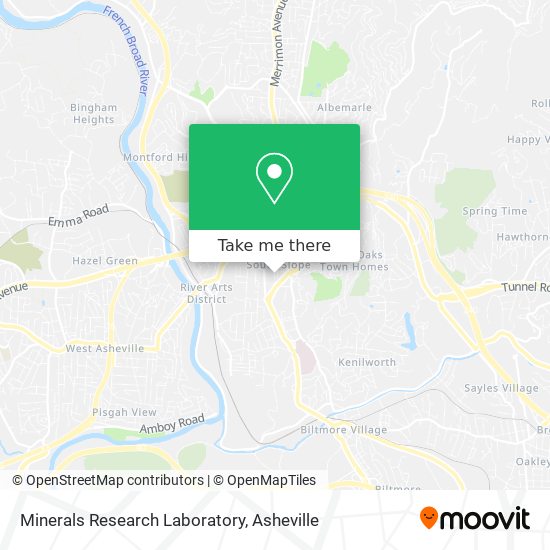 Minerals Research Laboratory map