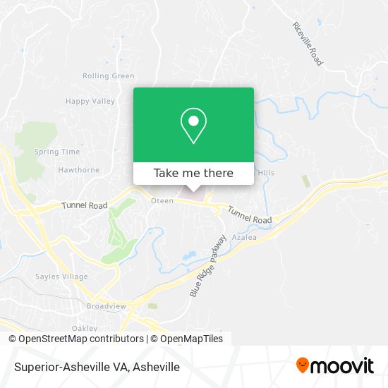 Superior-Asheville VA map