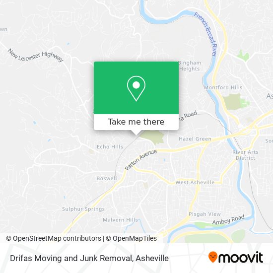Drifas Moving and Junk Removal map