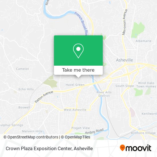 Mapa de Crown Plaza Exposition Center