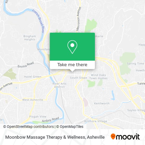 Mapa de Moonbow Massage Therapy & Wellness