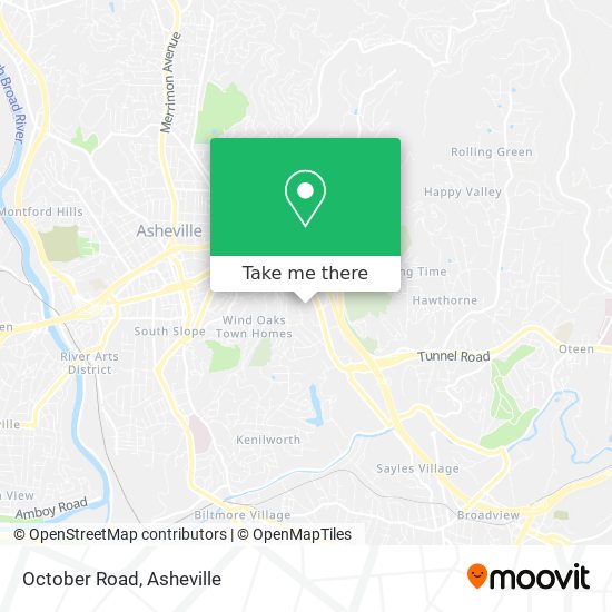 Mapa de October Road