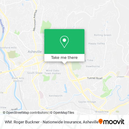 WM. Roger Buckner - Nationwide Insurance map