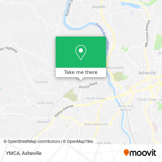 YMCA map