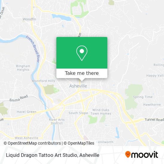 Mapa de Liquid Dragon Tattoo Art Studio