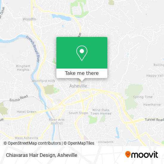 Chiavaras Hair Design map
