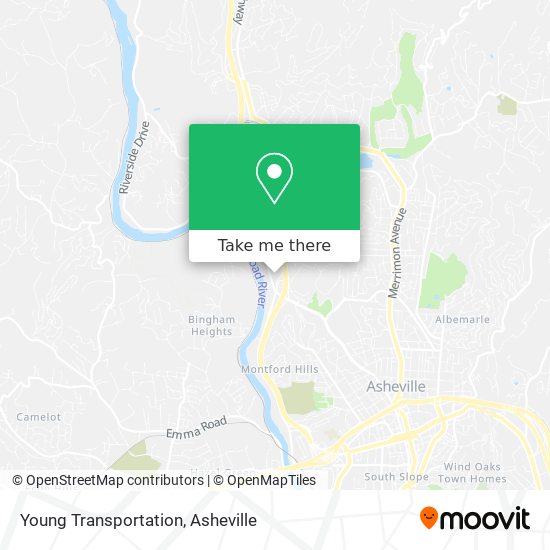 Mapa de Young Transportation