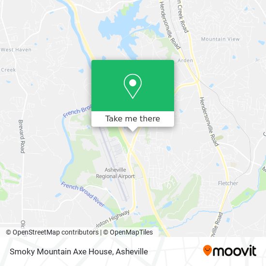Smoky Mountain Axe House map