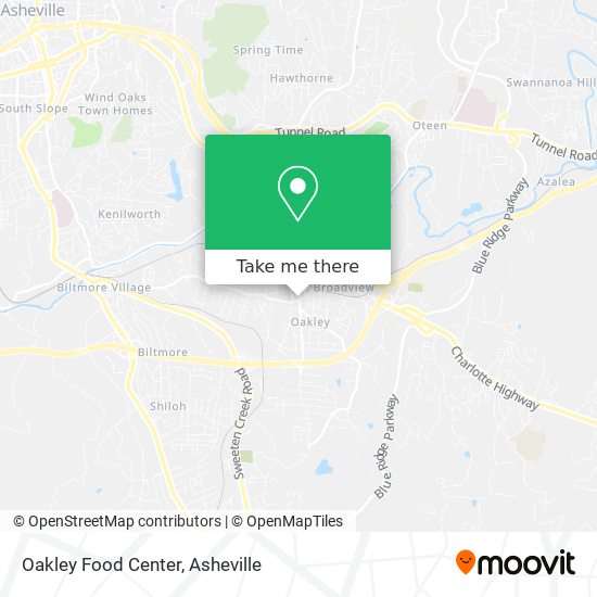 How to get to Oakley Food Center in Asheville by Bus?