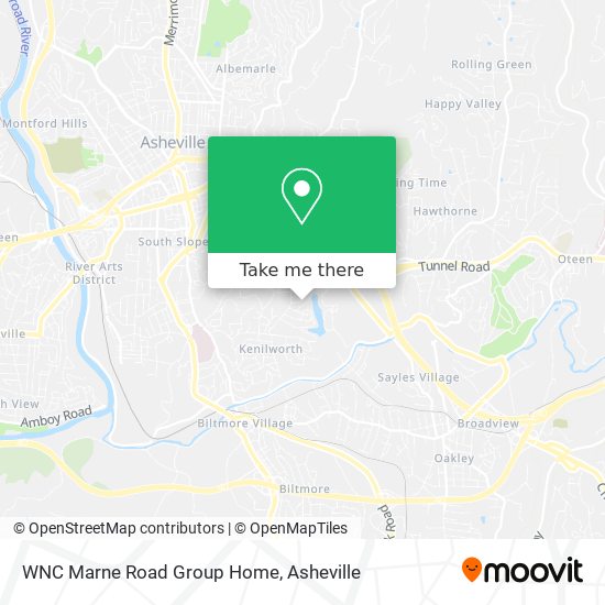 WNC Marne Road Group Home map