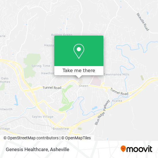 Genesis Healthcare map