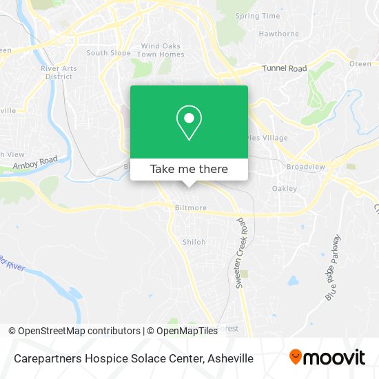Carepartners Hospice Solace Center map