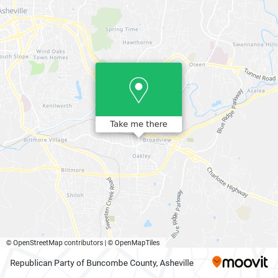 Mapa de Republican Party of Buncombe County