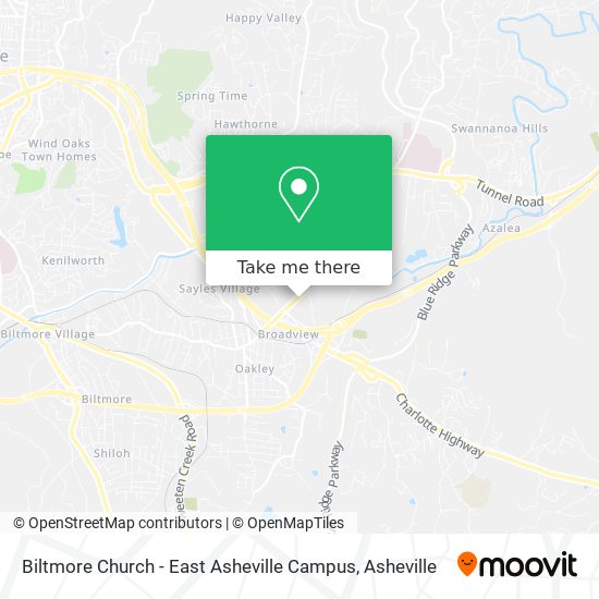 Biltmore Church - East Asheville Campus map