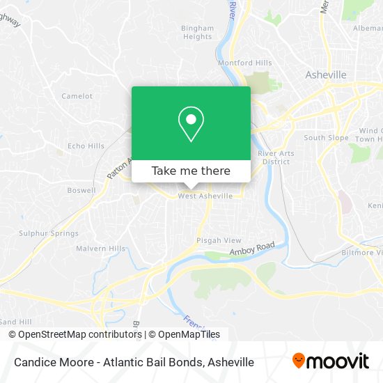 Candice Moore - Atlantic Bail Bonds map