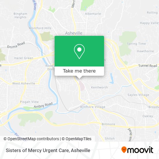Sisters of Mercy Urgent Care map