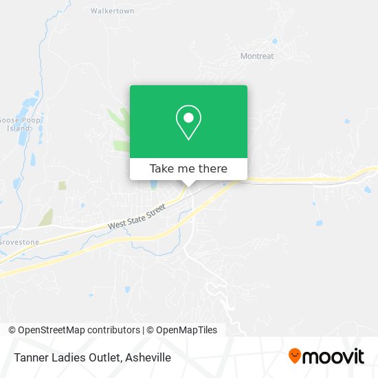 Tanner Ladies Outlet map