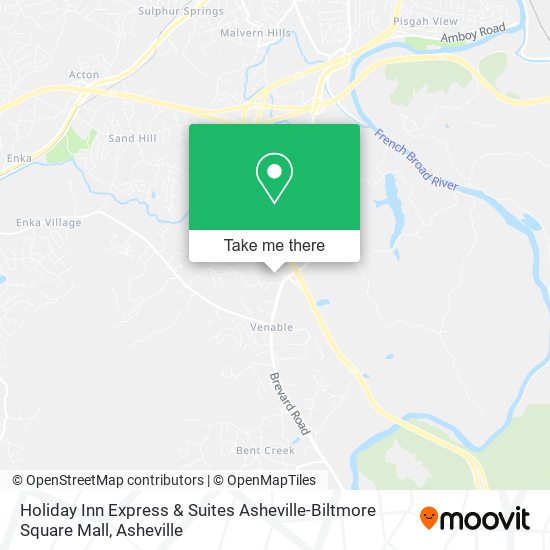 Holiday Inn Express & Suites Asheville-Biltmore Square Mall map