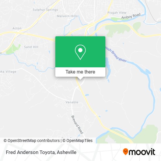 Fred Anderson Toyota map