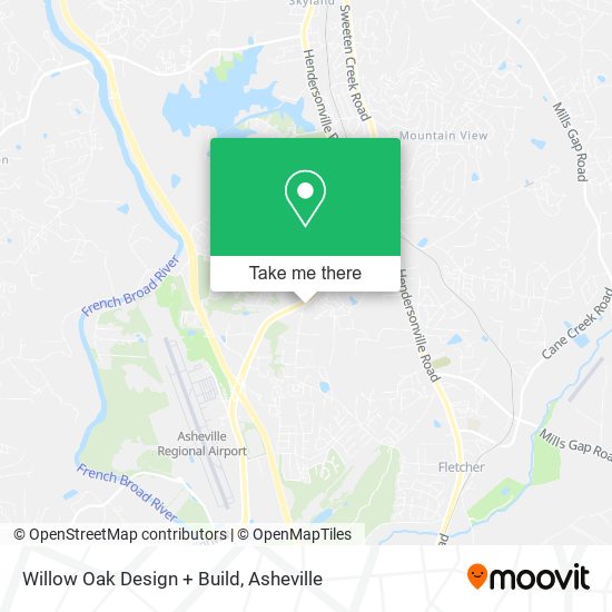 Willow Oak Design + Build map