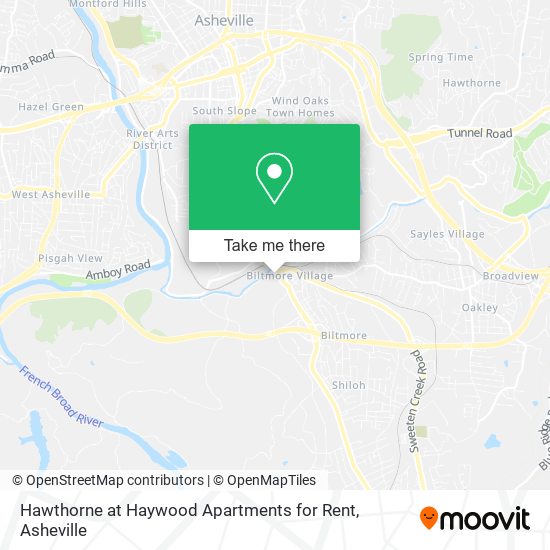 Hawthorne at Haywood Apartments for Rent map