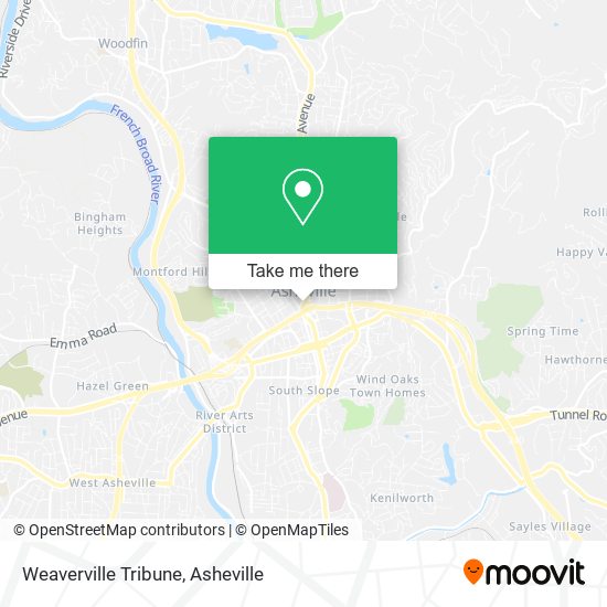 Mapa de Weaverville Tribune