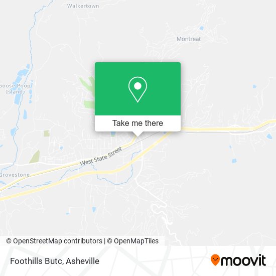 Foothills Butc map