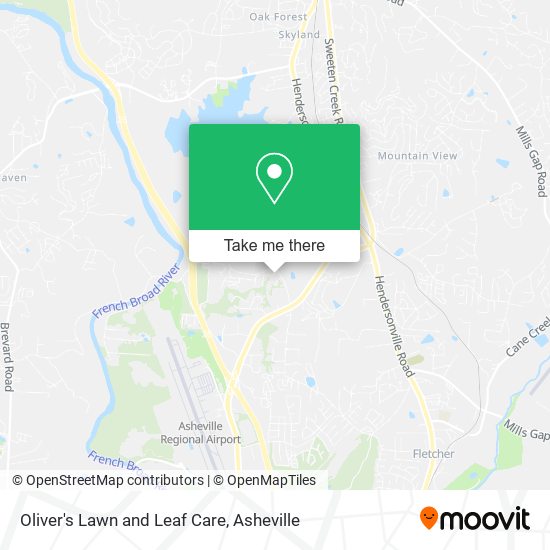 Mapa de Oliver's Lawn and Leaf Care