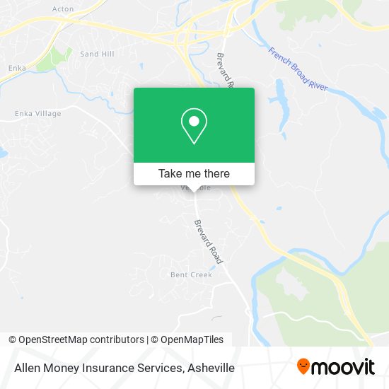 Allen Money Insurance Services map