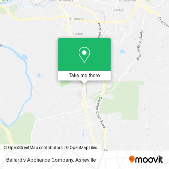 Ballard's Appliance Company map