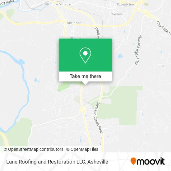 Lane Roofing and Restoration LLC map