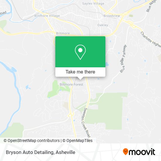Bryson Auto Detailing map