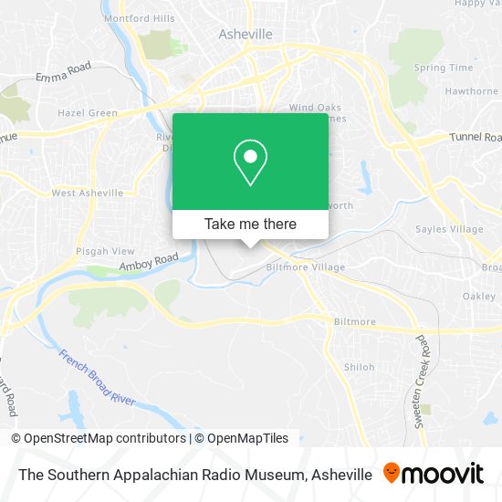Mapa de The Southern Appalachian Radio Museum
