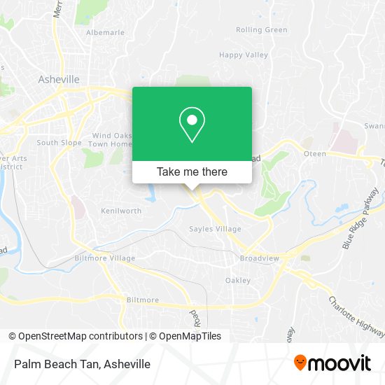 Mapa de Palm Beach Tan