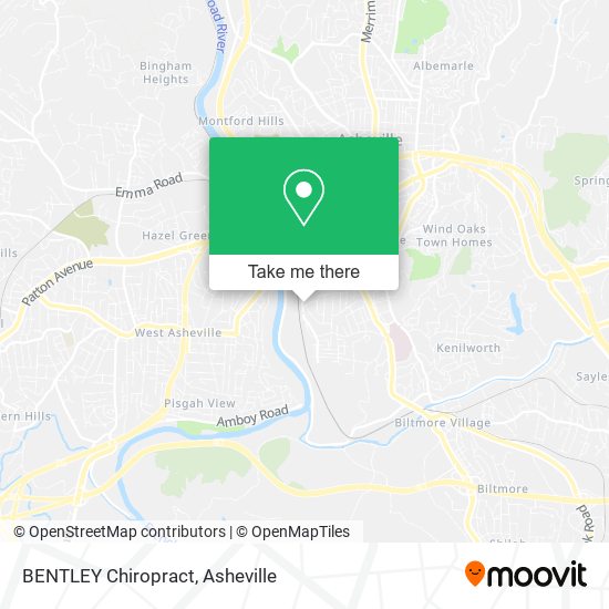Mapa de BENTLEY Chiropract