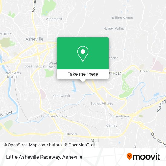 Mapa de Little Asheville Raceway