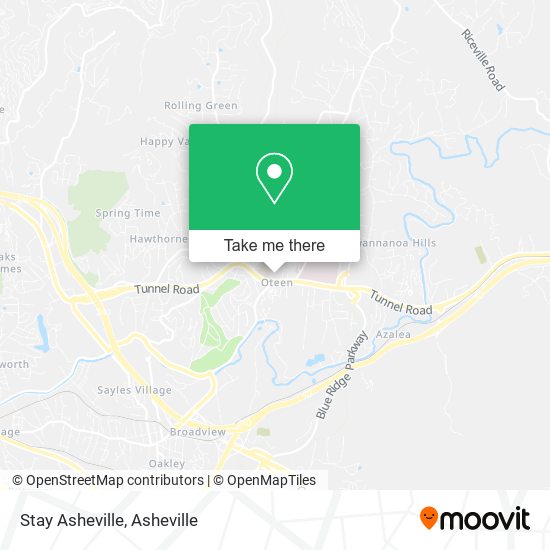 Mapa de Stay Asheville