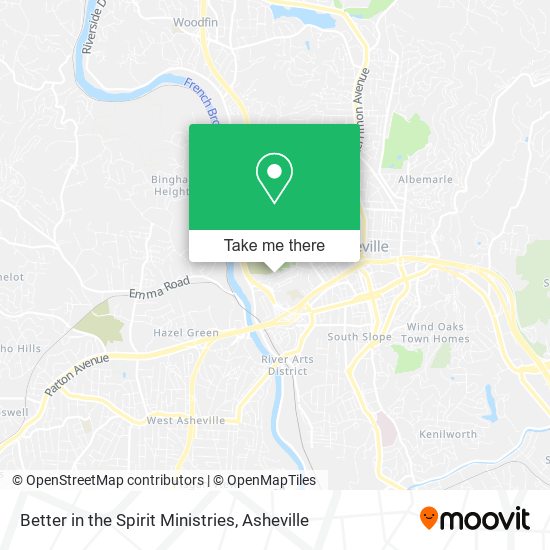Better in the Spirit Ministries map