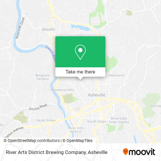 River Arts District Brewing Company map