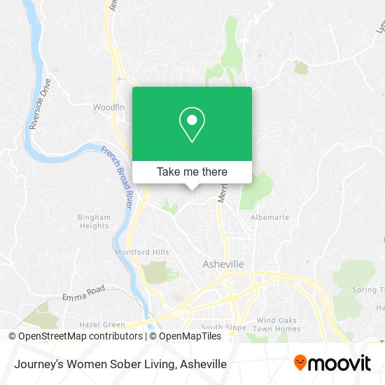 Mapa de Journey's Women Sober Living