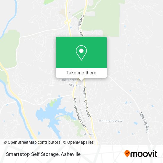 Mapa de Smartstop Self Storage
