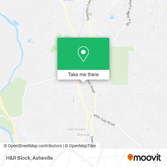 H&R Block map